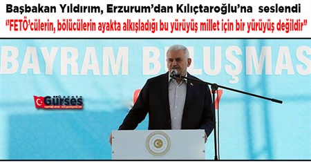 Basbakan Yildirim, Erzurumlularin bayramini kutladi