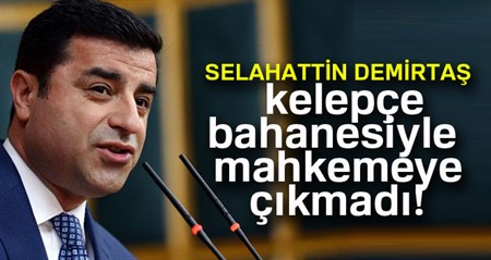 Demirtas, kelepçelerle mahkemeye çikmak istemedi