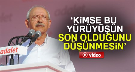 CHP lideri Kiliçdaroglu: Güvenpark’ta basladigimiz yürüyüsü Maltepe’de noktaladik