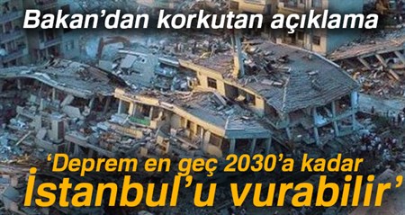 Bakan Özhaseki: Deprem en geç 2030’a kadar Istanbul’u vurabilir