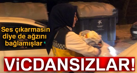 Vicdansizlar, yeni dogan bebegi çöpe attilar