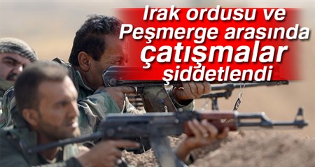 Irak ordusu ve Pesmerge arasinda çatismalar siddetlendi