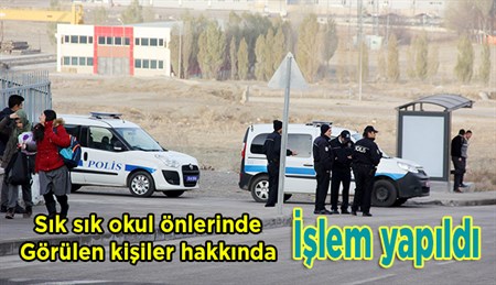 Erzurum polisinden okul önlerinde uygulama