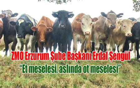 ZMO Erzurum Sube Baskani Erdal Sengül, “Et meselesi, aslinda ot meselesi”