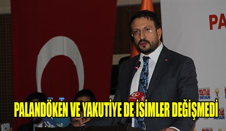 AK Parti Yakutiye, Palandöken Ilçesi 4. Olagan Kongresi’nde Baskanlar güven tazeledi