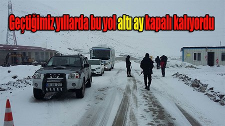 Geçtigimiz yillarda bu yol alti ay kapali kaliyordu