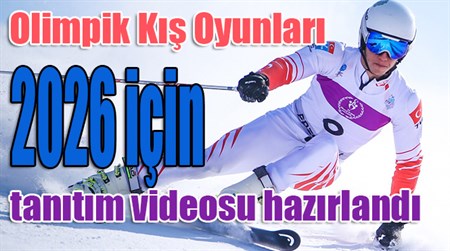 Erzurum’un da aday olacagi Olimpik Kis Oyunlari 2026 için tanitim videosu hazirlandi