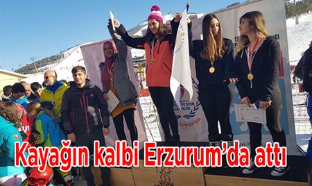 Kayagin kalbi Erzurum’da atti