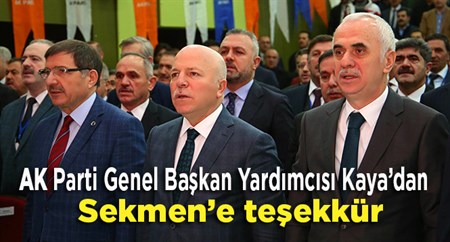 AK Parti Genel Baskan Yardimcisi Kaya’dan bölgesel zirve tesekkürü