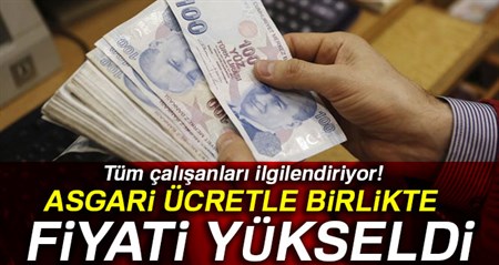 Tüm çalisanlari ilgilendiriyor! Asgari ücretle birlikte fiyati yükseldi…