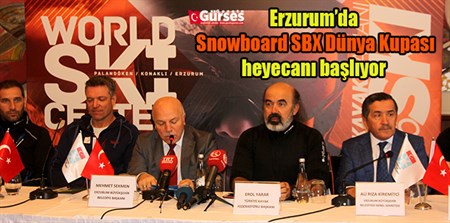 Erzurum’da Snowboard SBX Dünya Kupasi heyecani basliyor