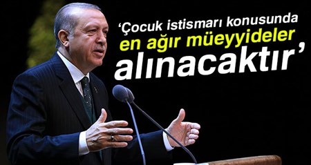 Cumhurbaskani Erdogan’dan çocuk istismari açiklamasi