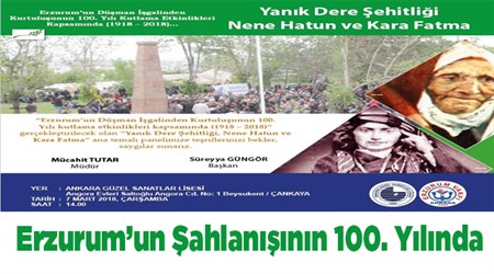 Erzurum’un Sahlanisinin 100. Yilinda;