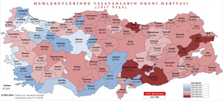 TÜRKIYE’NIN YARISINDAN FAZLASI MEMLEKETINDE YASIYOR