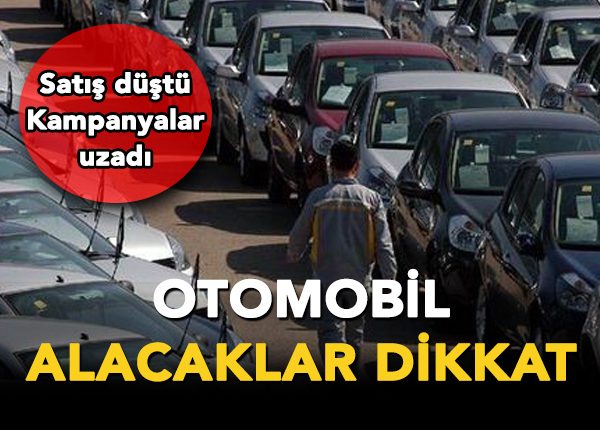 Otomobilde satislar düstü, kampanyalar uzadi