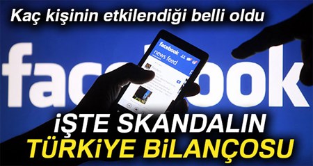 Facebook skandalindan Türkiye