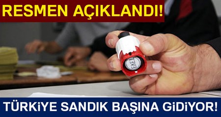 Erken seçim karari Resmi Gazete