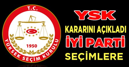 YSK seçime girebilecek partileri açikladi