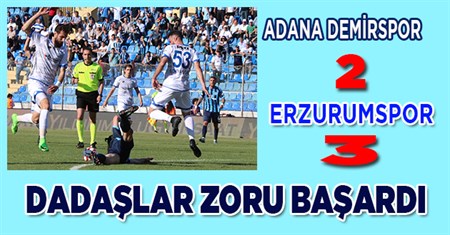 Spor Toto 1. Lig: Adana Demirspor: 2 – BB Erzurumspor: 3