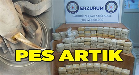 Tirin dingiline gizlenmis 47 kilo eroin ele geçirildi