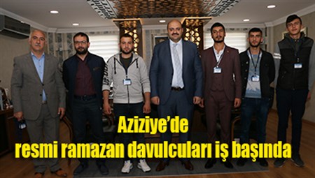 Aziziye’de resmi ramazan davulculari is basinda