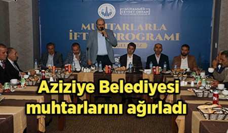 Aziziye Belediyesi muhtarlarini agirladi