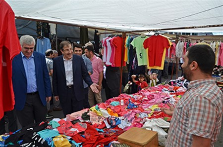 Baskanlar, Palandöken’de pazar esnafiyla bulustu