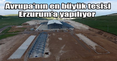 Avrupa’nin en büyük tesisi Erzurum’a yapiliyor