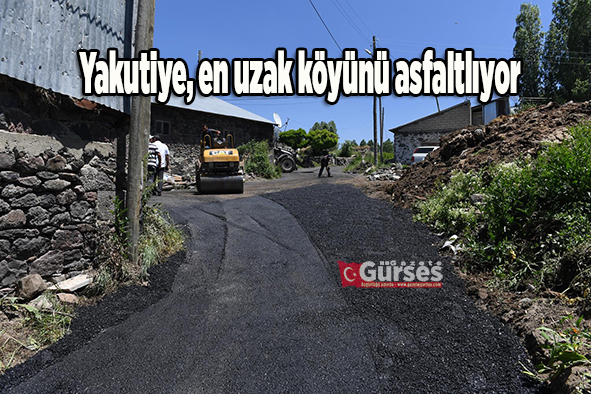 Yakutiye, en uzak köyünü asfaltliyor