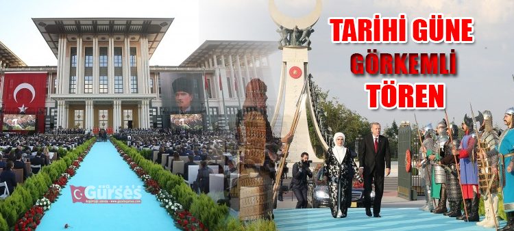 Türkiye’de tarihi güne görkemli tören!