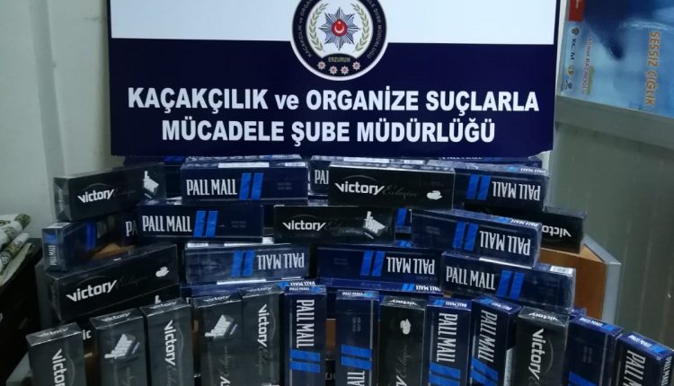 Erzurum’da 2 bin 60 paket kaçak sigara ele geçirildi