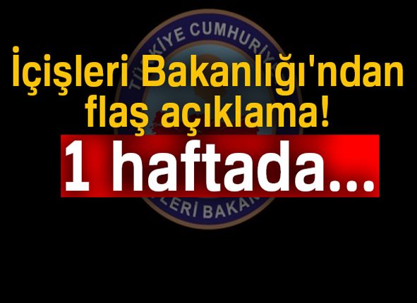 Içisleri Bakanligi’ndan flas açiklama!