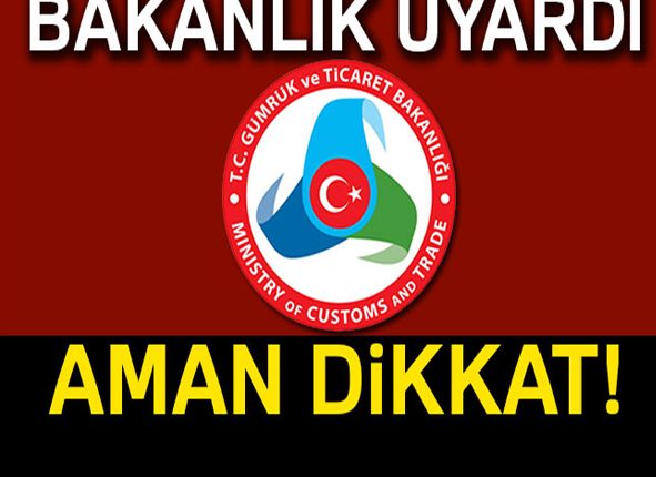 Ticaret Bakanligindan dolandiricilik uyarisi