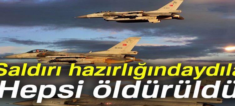 Saldiri hazirligindaki 5 terörist öldürüldü