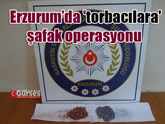 Erzurum’da ‘torbacilara’ safak operasyonu