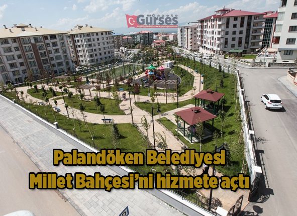 Palandöken Belediyesi Millet Bahçesi’ni hizmete açti