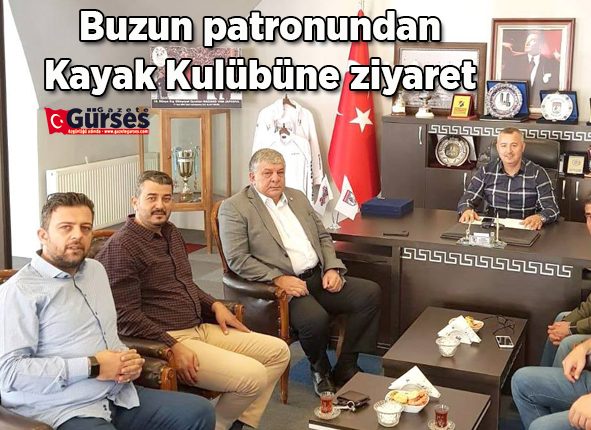 Buzun patronundan Kayak Kulübüne ziyaret