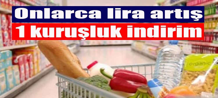 Onlarca lira artis 1 kurusluk indirim