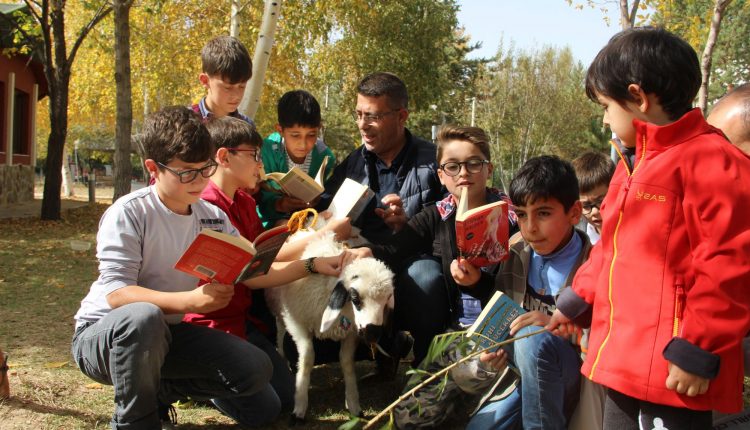 Erzurum’da kuzulu çocuk kütüphanesi