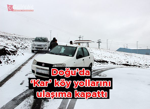 Dogu’da kar köy yollarini ulasima kapatti