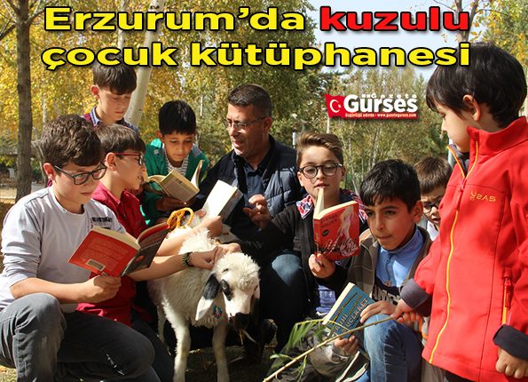 Erzurum’da kuzulu çocuk kütüphanesi