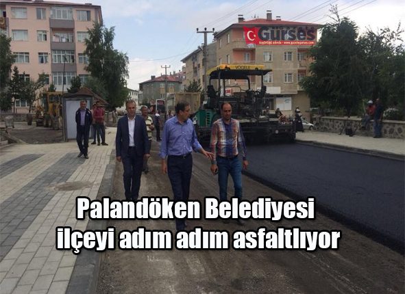 Palandöken Belediyesi ilçeyi adim adim asfaltliyor