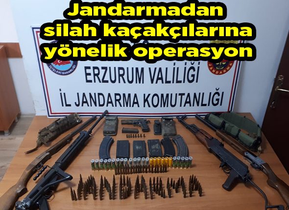 Jandarmadan silah kaçakçilarina yönelik operasyon