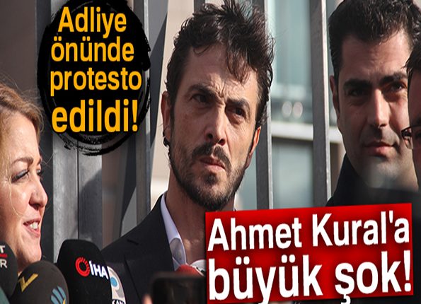 Ahmet Kural’a büyük sok! Adliye önünde protesto edildi