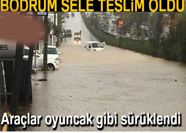 Bodrum’da dehsete düsüren görüntüler