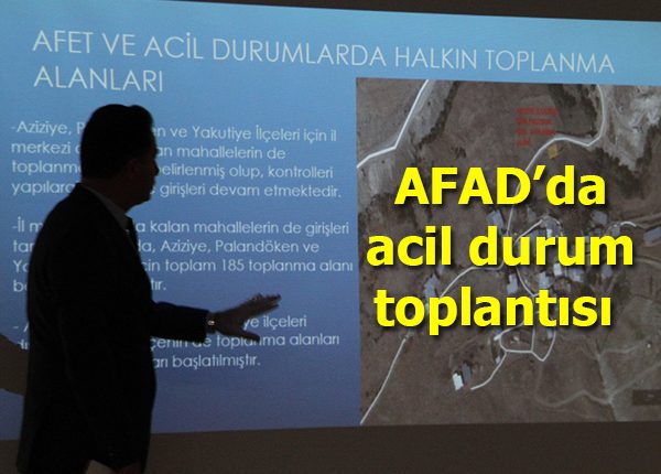 AFAD’da acil durum toplantisi