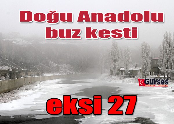 Dogu Anadolu buz kesti