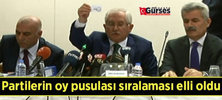 31 Mart oy pusulasi siralamasi belirlendi