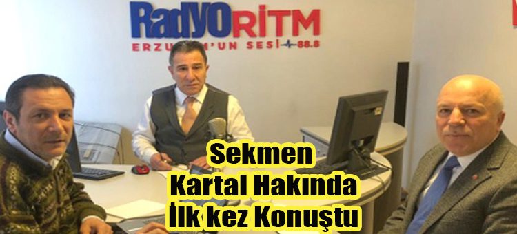 Radyo Ritm’de yayinlanan ‘Sesli Gazete’ programinin canli yayin konugu Erzurum Büyüksehir Belediye Baskani Mehmet Sekmen oldu.