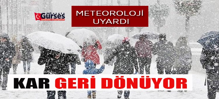 Erzurum için kuvvetli kar yagisi uyarisi